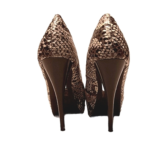 Charlotte Russe 5” Stilletto 1" Platform Snake Print 7 - Picture 6 of 11